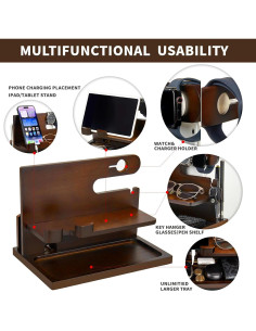 Estación de Acoplamiento de Madera Pinzoveno para Teléfono 2