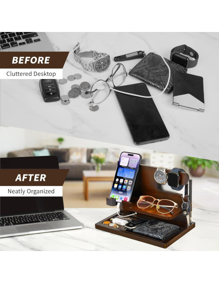 Estación de Acoplamiento de Madera Pinzoveno para Teléfono