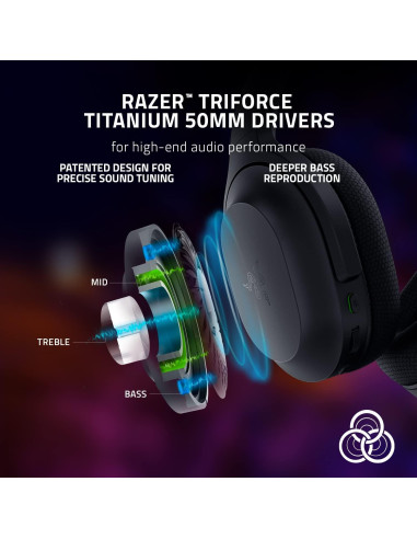 Auriculares Inalámbricos Razer Barracuda - 40h Batería, Bluetooth 5.2