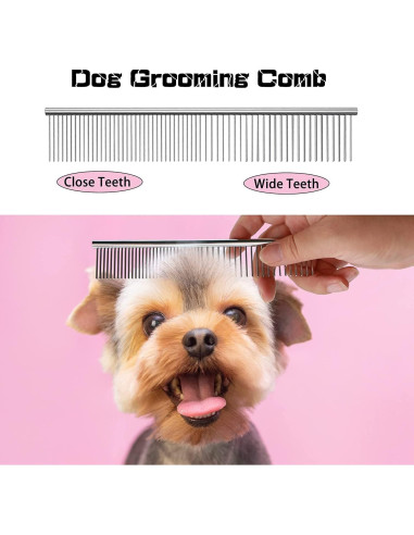 Kit de Tijeras para Perros SCEDREAM 3 en 1 Acero Inoxidable