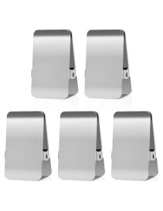 Pinzas de Acero Inoxidable BURLIHOME - 6 Piezas Grandes Multifuncionales