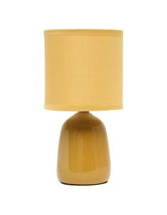 Lámpara de Mesa Simple Designs LT1134-MST Cerámica 25.5 cm Amarillo Mostaza
