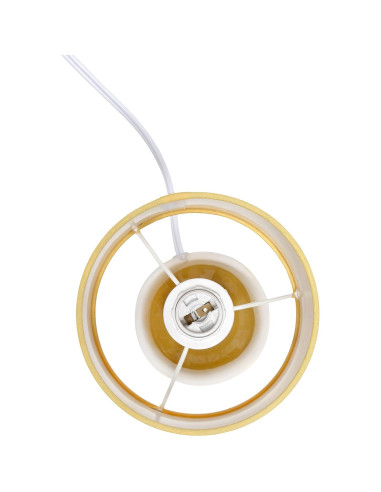 Lámpara de Mesa Simple Designs LT1134-MST Cerámica 25.5 cm Amarillo Mostaza