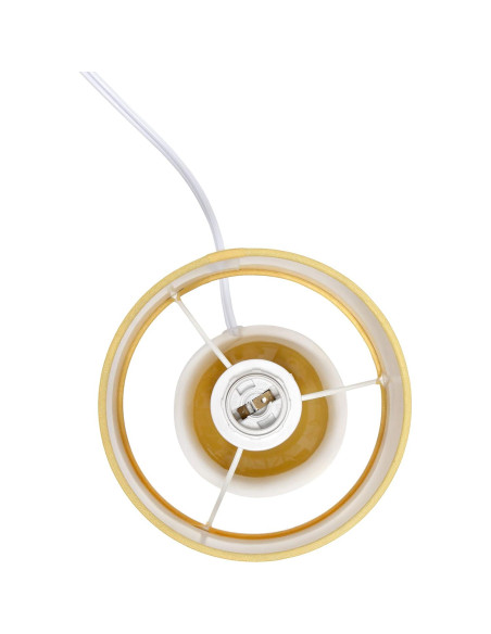 Lámpara de Mesa Simple Designs LT1134-MST Cerámica 25.5 cm Amarillo Mostaza
