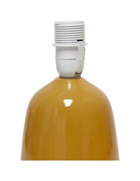 Lámpara de Mesa Simple Designs LT1134-MST Cerámica 25.5 cm Amarillo Mostaza