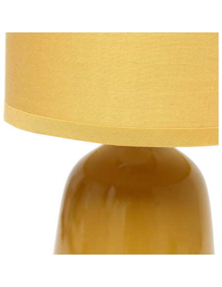 Lámpara de Mesa Simple Designs LT1134-MST Cerámica 25.5 cm Amarillo Mostaza