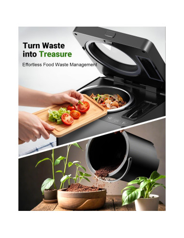 Compostador Eléctrico Growell 2.5L Sin Olores con Pantalla LED