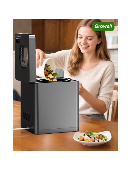 Compostador Eléctrico Growell 2.5L Sin Olores con Pantalla LED