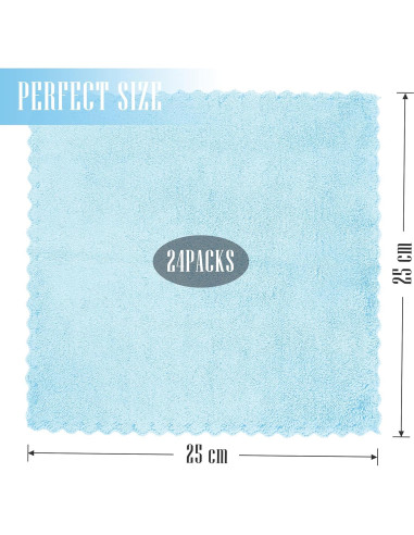 Paquete de 24 paños de cocina reutilizables Sunny zzzZZ 25.4 cm