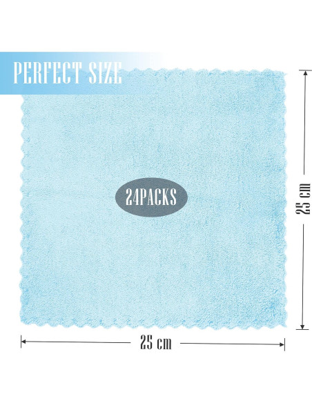 Paquete de 24 paños de cocina reutilizables Sunny zzzZZ 25.4 cm