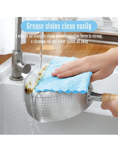 Paquete de 24 paños de cocina reutilizables Sunny zzzZZ 25.4 cm