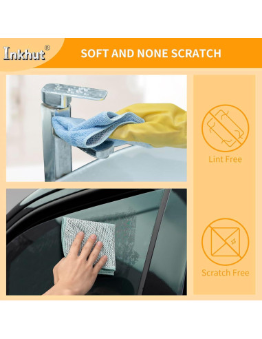 Paño de limpieza de microfibra Inkhut 10 unidades 25.4x25.4cm