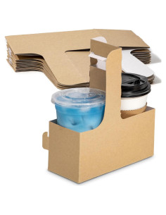 Soporte de Bebidas Desechable FMP Brands para 2 Tazas - 15 Unidades