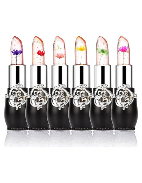 Bálsamo Labial de Gel Firstfly 6 Piezas Cambio de Color