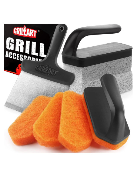 Kit de Limpieza para Parrilla GRILLART BSK-02, 9 Piezas Kit de Limpieza para Parrilla GRILLART BSK-02, 9 Piezas