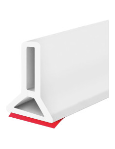 Dique de Agua de Ducha Plegable Ronsoile 99x2.5 cm Blanco