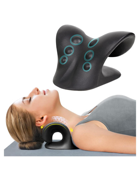 Estirador de Cuello ComfortLife para Alivio del Dolor - Negro