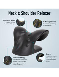 Estirador de Cuello ComfortLife para Alivio del Dolor - Negro 2