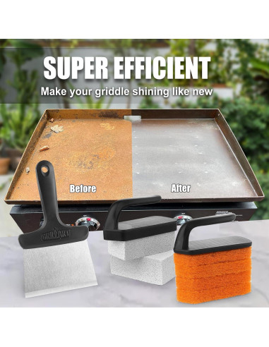 Kit de Limpieza para Parrilla GRILLART BSK-02, 9 Piezas