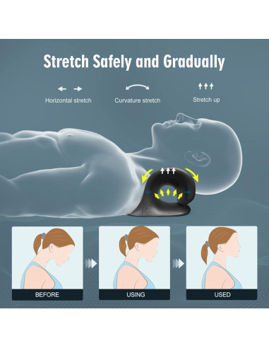 Estirador de Cuello ComfortLife para Alivio del Dolor - Negro