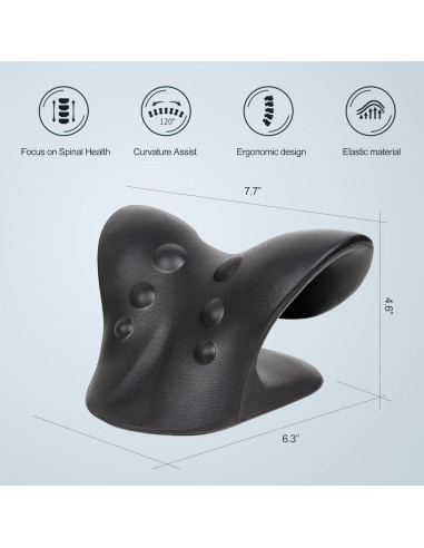 Estirador de Cuello ComfortLife para Alivio del Dolor - Negro