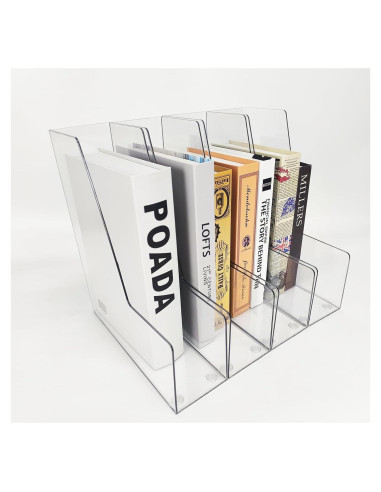 Soporte Vertical Organizador de Documentos RHONZHAO 4 Piezas