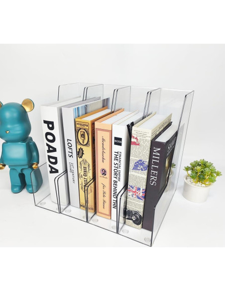 Soporte Vertical Organizador de Documentos RHONZHAO 4 Piezas