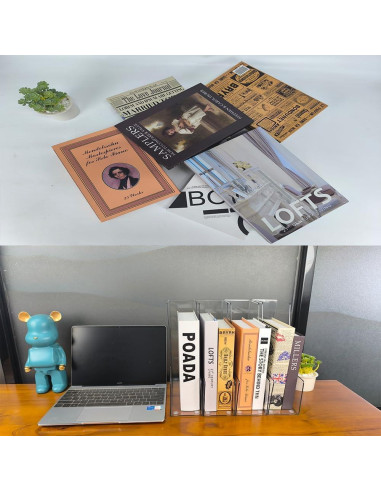 Soporte Vertical Organizador de Documentos RHONZHAO 4 Piezas