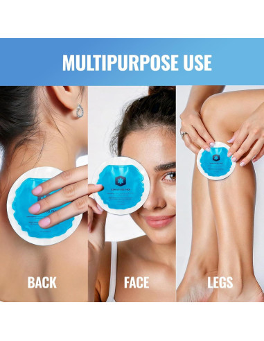 Paquete de 5 Paquetes de Gel Reutilizables ICEWRAPS para Calor y Frío