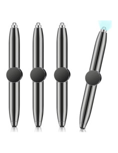 Bolígrafos Antiestrés Sabary 4 Pcs con Luz LED Negro