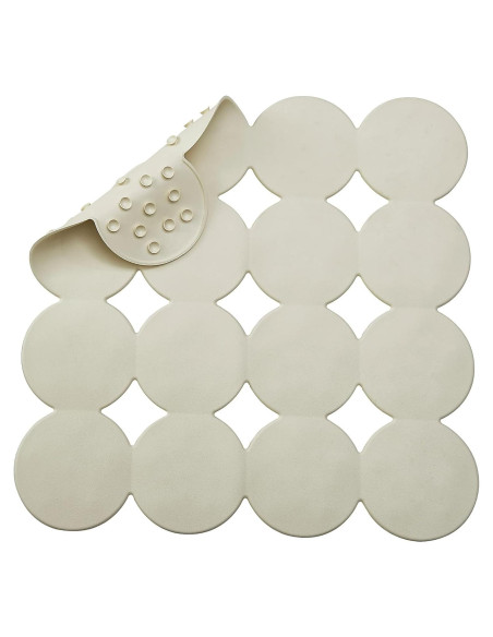 Alfombrilla de Ducha Antideslizante Webos Beige 53x53 cm