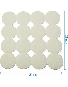 Alfombrilla de Ducha Antideslizante Webos Beige 53x53 cm 2