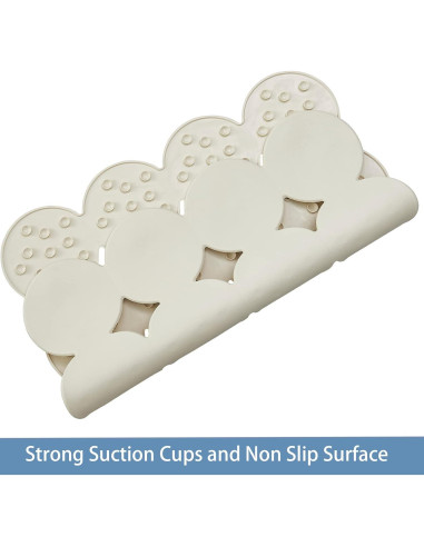 Alfombrilla de Ducha Antideslizante Webos Beige 53x53 cm