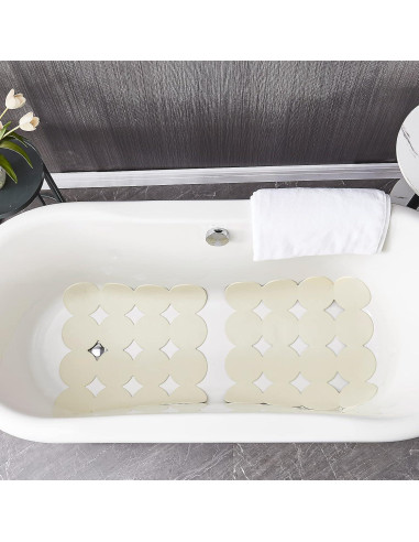 Alfombrilla de Ducha Antideslizante Webos Beige 53x53 cm
