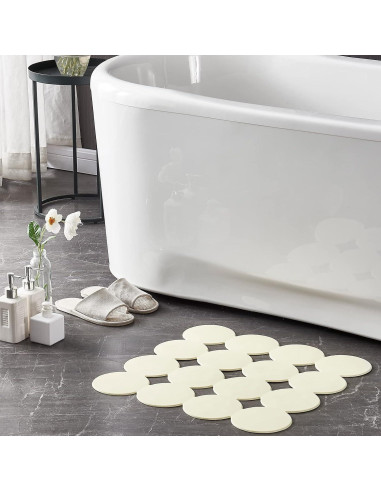 Alfombrilla de Ducha Antideslizante Webos Beige 53x53 cm
