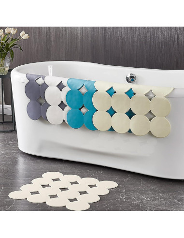 Alfombrilla de Ducha Antideslizante Webos Beige 53x53 cm