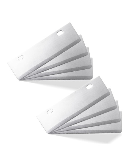 Paquete de 8 Cuchillas de Acero Inoxidable para Raspador de Parrilla - Standwme