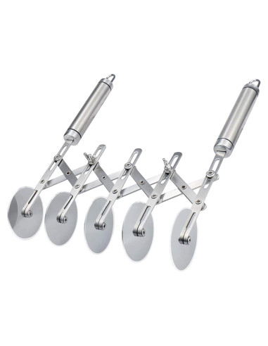 Cortador de Masa Juome de 5 Ruedas Acero Inoxidable 27 cm