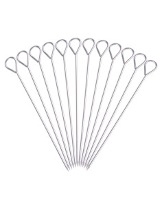 Pinchos de Acero Inoxidable HONSHEN 20 cm - 12 Piezas
