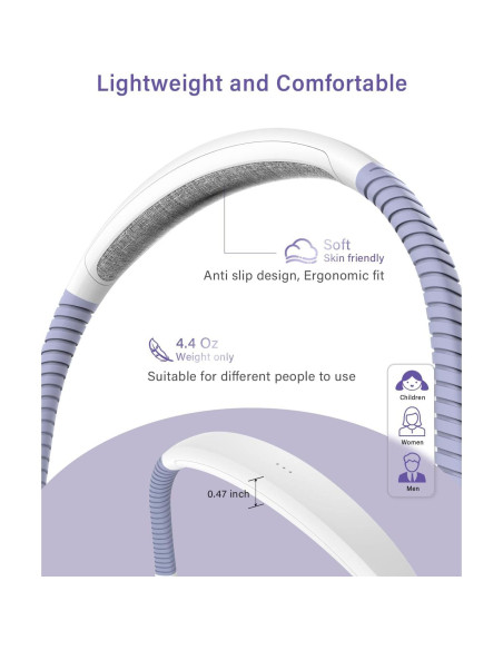 Luz de Lectura LED Vekkia Recargable para el Cuello 3 Colores