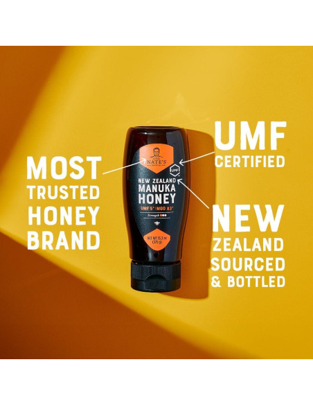Miel Cruda Manuka Nate MGO 83+ UMF 5+ 373 g Squeeze