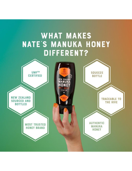 Miel Cruda Manuka Nate MGO 83+ UMF 5+ 373 g Squeeze