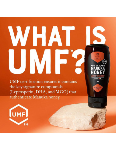 Miel Cruda Manuka Nate MGO 83+ UMF 5+ 373 g Squeeze