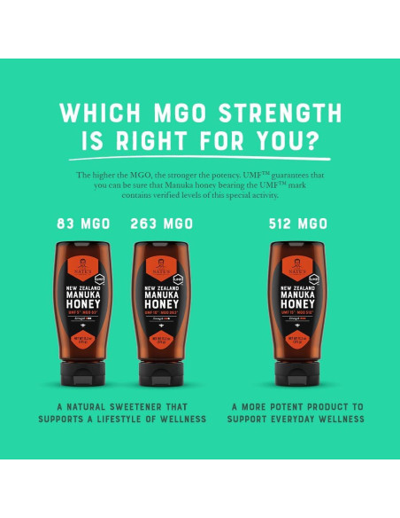 Miel Cruda Manuka Nate MGO 83+ UMF 5+ 373 g Squeeze