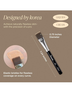 Pincel Piccasso 163 para Base Líquida - Cerdas Suaves y Densas 2