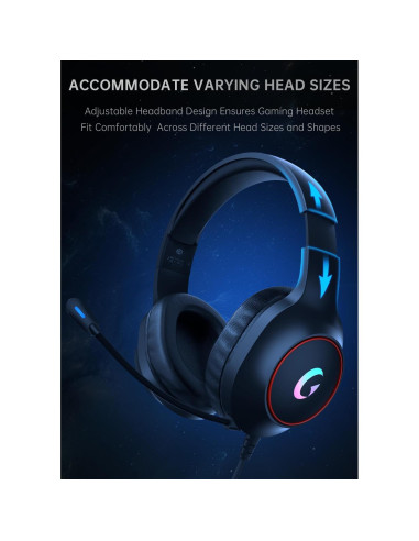 Auriculares Gaming Syndesmos CM7002 con Sonido Surround 7.1