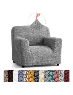Funda de Sillón PAULATO BY GA.I.CO. Ajustable Microfibra Ceniza