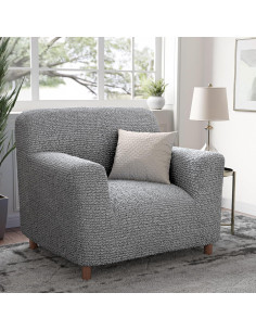 Funda de Sillón PAULATO BY GA.I.CO. Ajustable Microfibra Ceniza 2