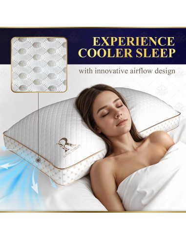 Almohada Viscoelástica Ajustable Royal Therapy Queen - Alivio Dolor Cuello