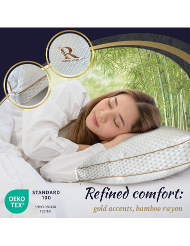Almohada Viscoelástica Ajustable Royal Therapy Queen - Alivio Dolor Cuello
